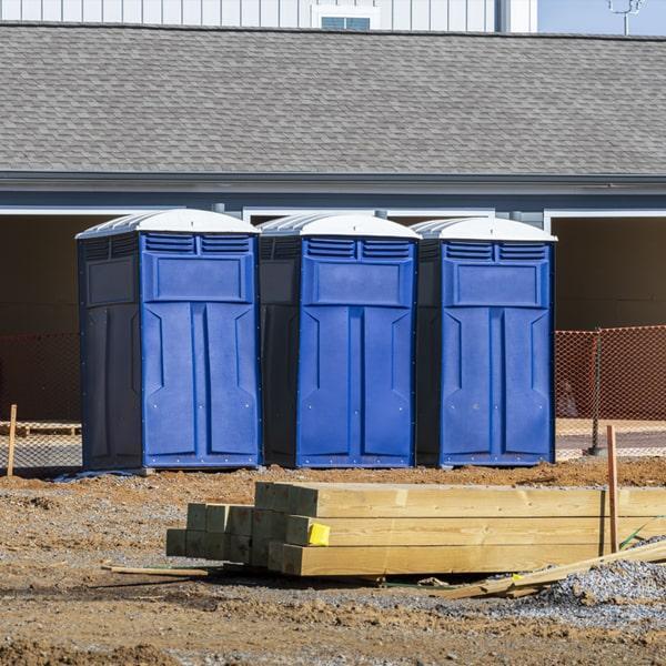 Heavy-duty construction site porta potty in Brownsville, Texas
